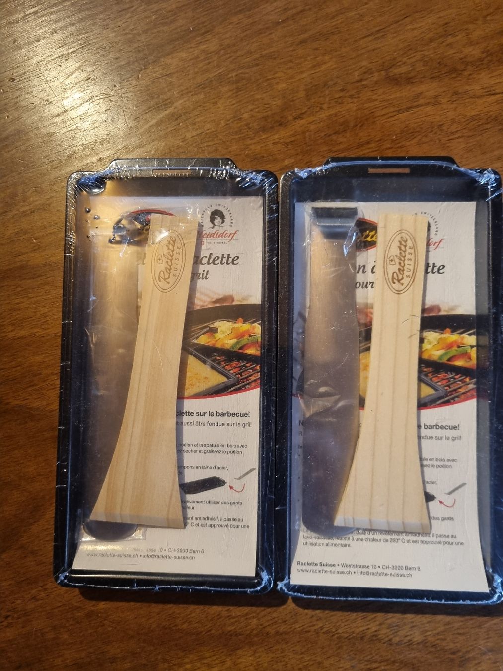 Padelle: RACLETTE PFÄNNCHEN FÜR GRILL – Nuovo e nell'imballaggio originale da Oberrieden venduto da Peyma