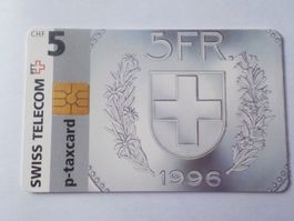 Taxcard, swiss Telecom, CHF 5.-