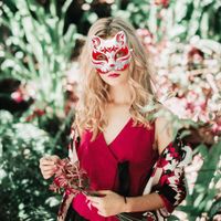 paintable 5Stk. therian masks Katzenmaske Erwachsene Katzen