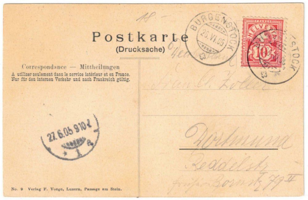 Cartoline postali: Bürgenstock - Standseilbahn – Usato da Binningen venduto da Mountainrider 1