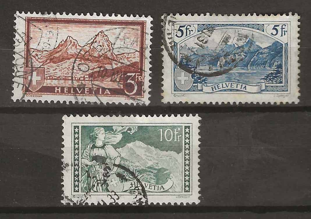 Alle Briefmarken: CH177 - Paysages 1929-1931 obl. – Gebraucht aus Trélex von Phil_Albert