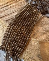 2 x Rauchquarz Strang für Kette   neu 4mm 38cm top!!!