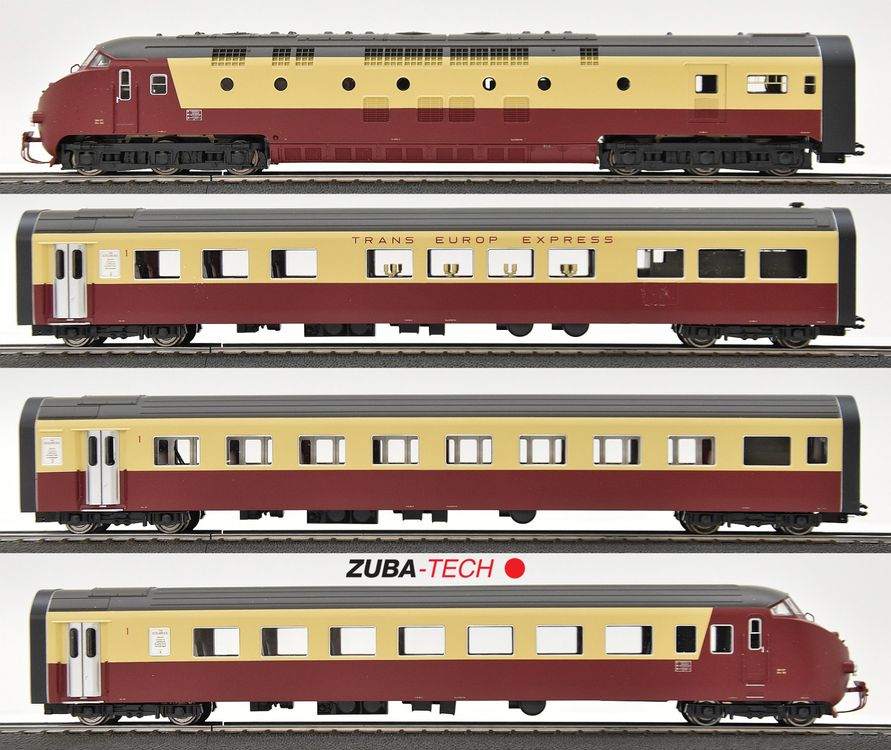 Trix H0 - 22132 - Treinstel (1) - DE IV, TEE Diesel Trans Europ Express