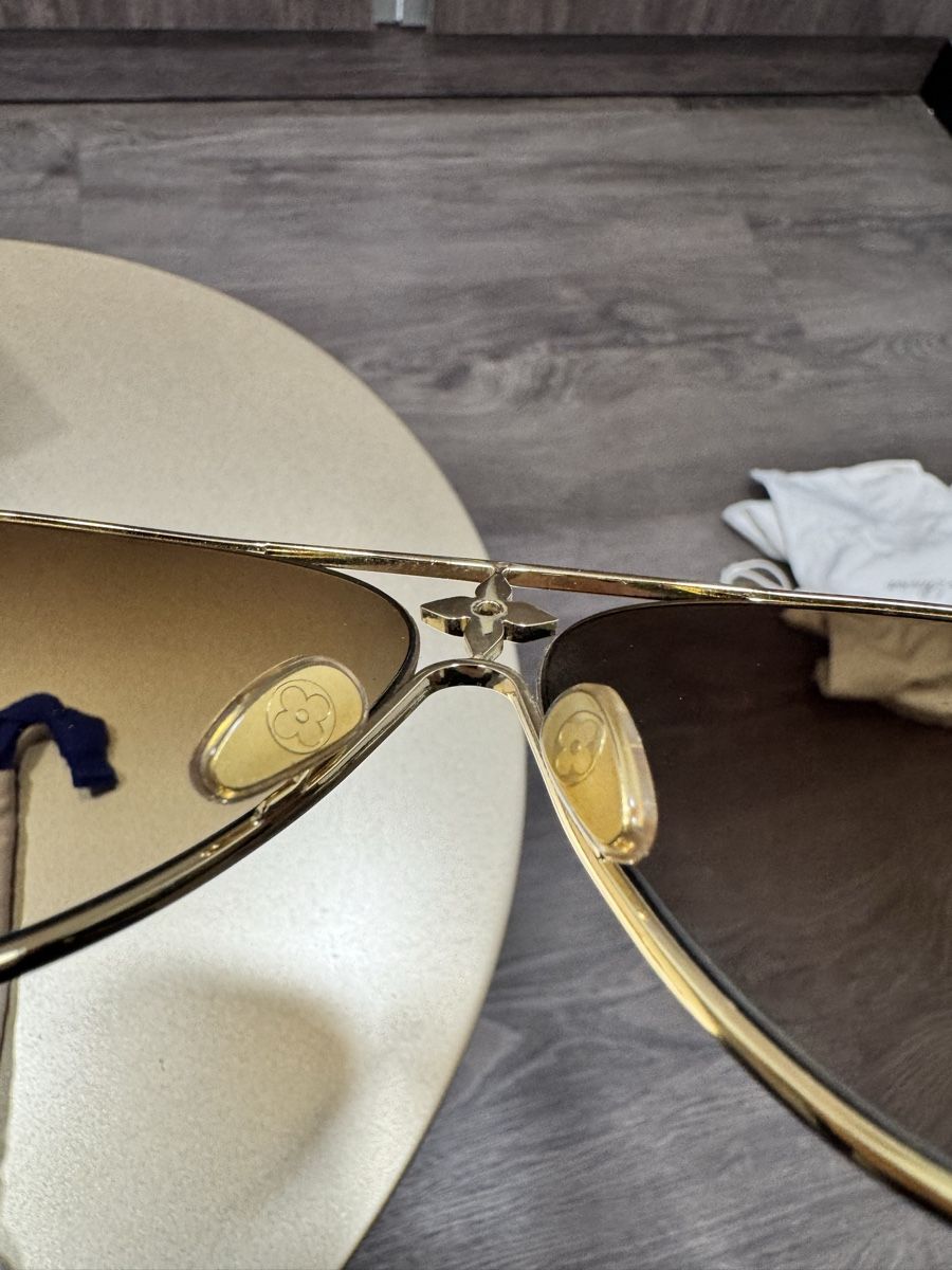 Louis Vuitton Occhiali & Lenti: Louis Vuitton Sunglasses Gold Aviator, new – Nuovo (secondo la descrizione) da Thonex venduto da Lux_brands01 5