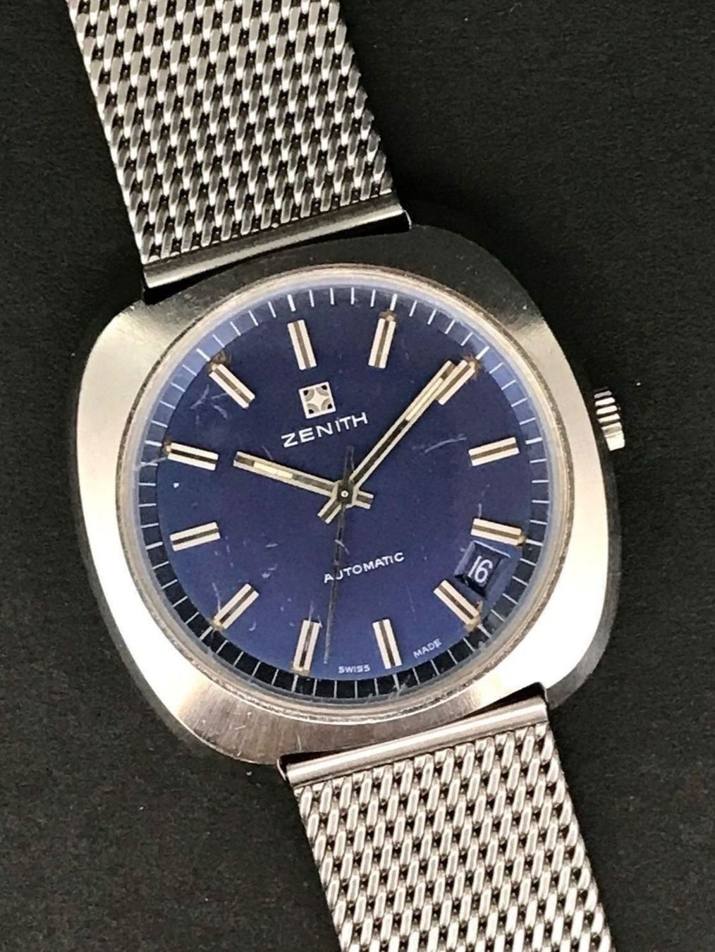 Zenith Orologi: Zénith Vintage Oversized Rare' Blue dial – Usato da Morges venduto da Audemars07