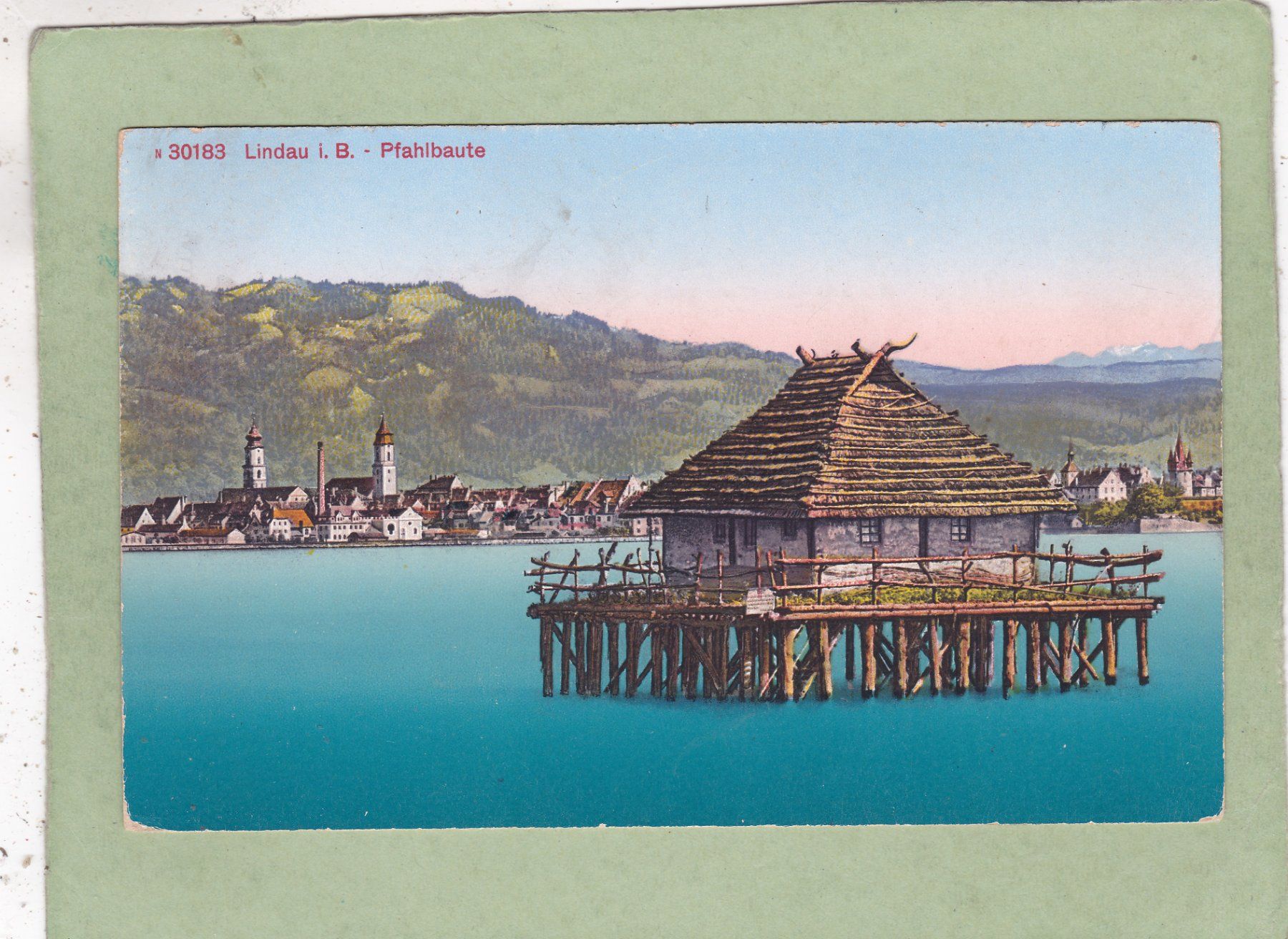 Ansichtskarten: Lindau i. B. Pfahlbaute – Gebraucht aus Herisau von Lisegrat2008