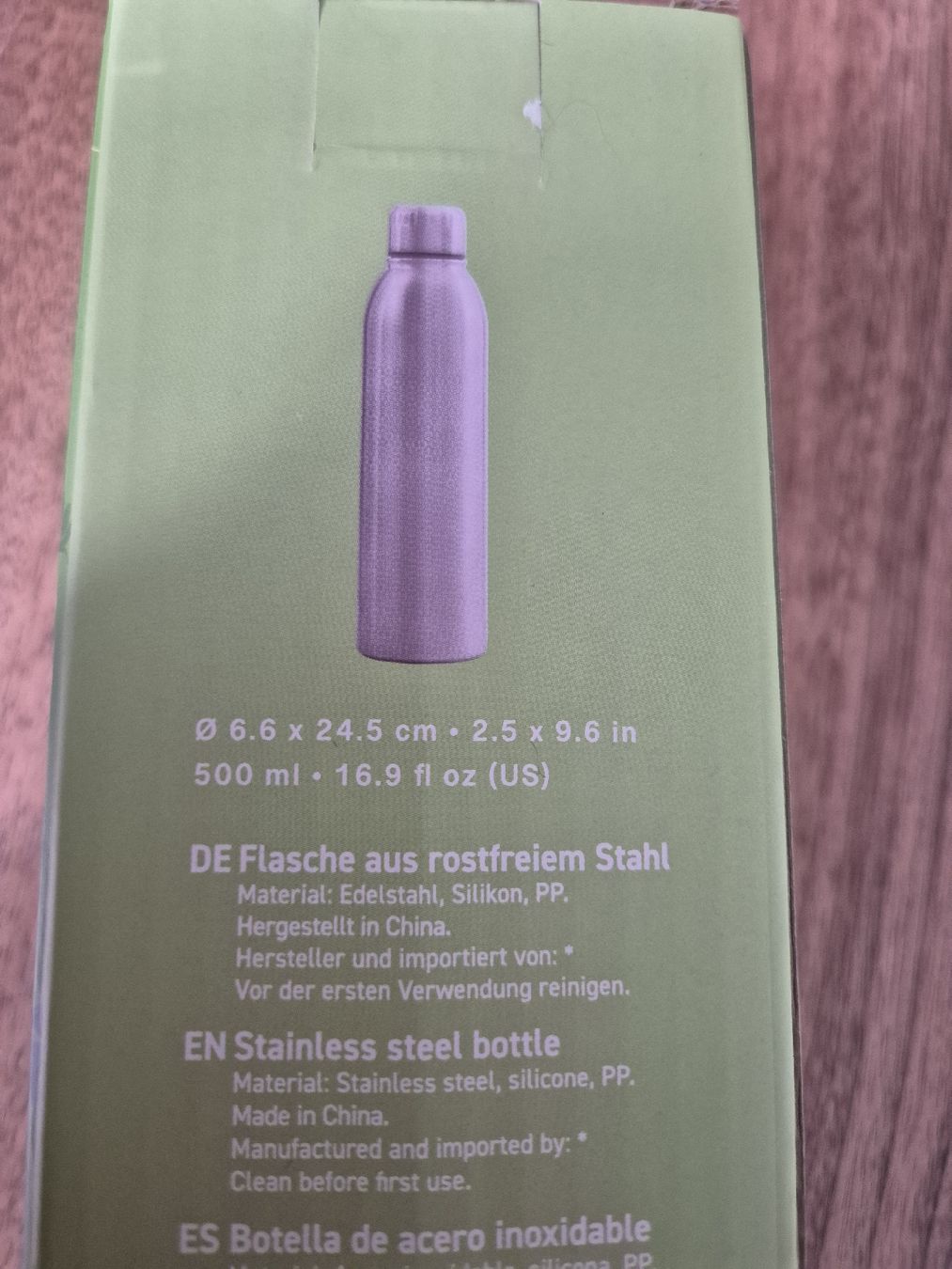 Trinkflaschen & Thermosflaschen: Trinkflasche Edelstahl neu 500ml – Neu und originalverpackt aus Steffisburg von Mallekobold 1