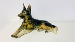 CORTENDORF 2303 A Keramik Deutscher Schäferhund Hund Figur