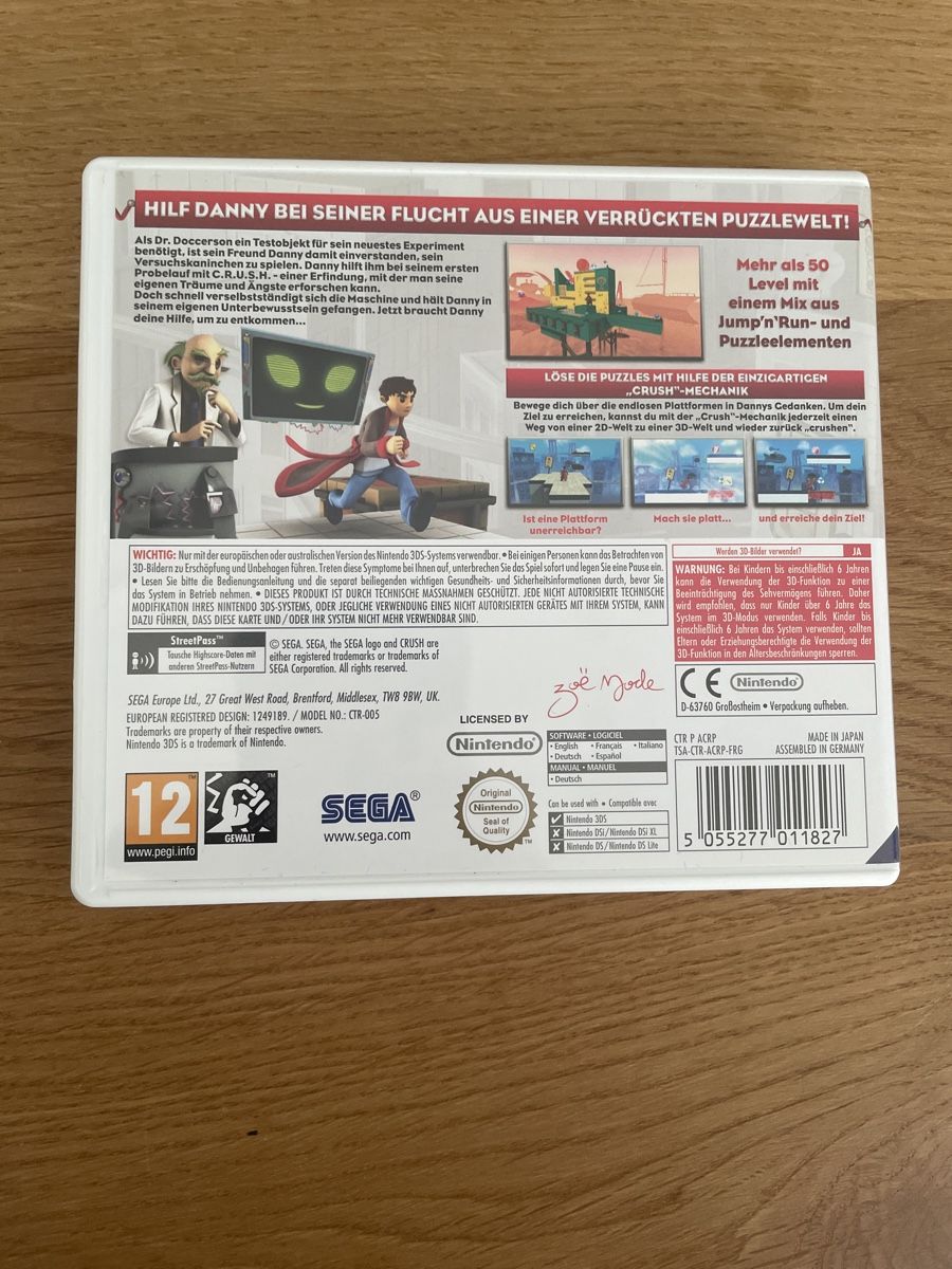 Nintendo Giochi: Crush 3D Nintendo 3DS – Usato da Hagendorn venduto da masterchieff 1