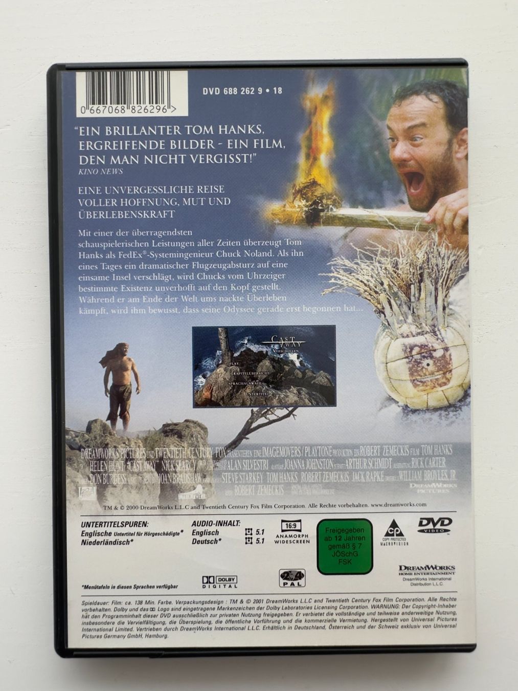 Tutti i DVDs: Cast Away (Verschollen) – Nuovo (secondo la descrizione) da Nottwil venduto da grabi77 1