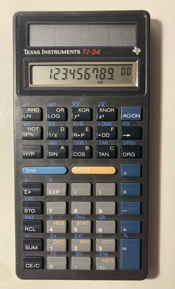 Texas Instruments Calculatrices: Taschenrechner Texas Instruments TI-34 – D'occasion à Rombach par polymerase01