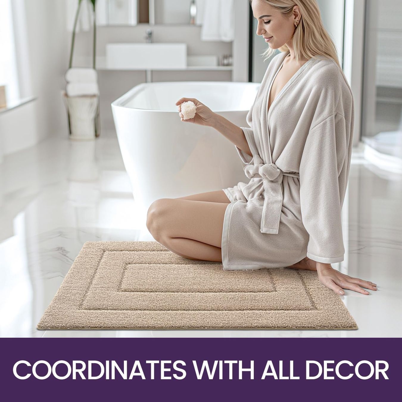 Teli da bagno: Badteppich rutschfest 50 x 80 cm – Nuovo e nell'imballaggio originale da Nuglar venduto da SaleRitter