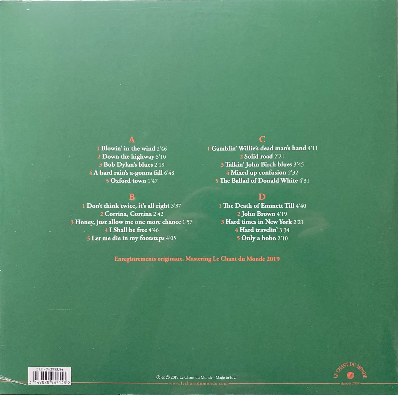 Dischi in vinile: BOB DYLAN - BLOWIN' IN THE WIND – Nuovo e nell'imballaggio originale da Bottens venduto da hotter-than-hell 1