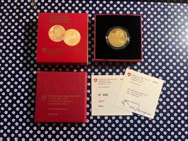 Goldmünze PP/50Fr. Barry/mit Künstlerzertifikat nur 250Stk