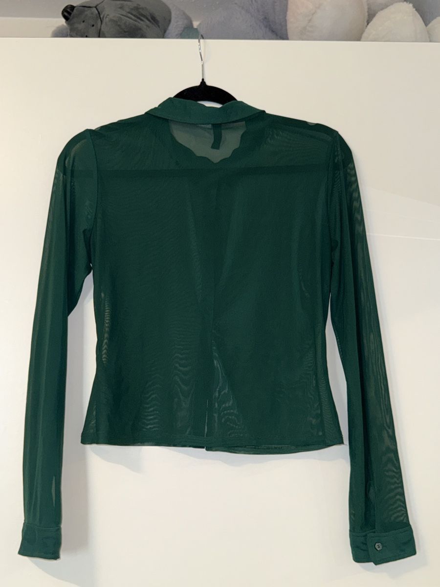 Camicette: GRÜNE TRANSPARENTE BLUSE – Usato da Schlieren venduto da kle_dis 1