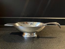 Rare Sauciere Cygne Métal Argenté Christofle Gallia  1930