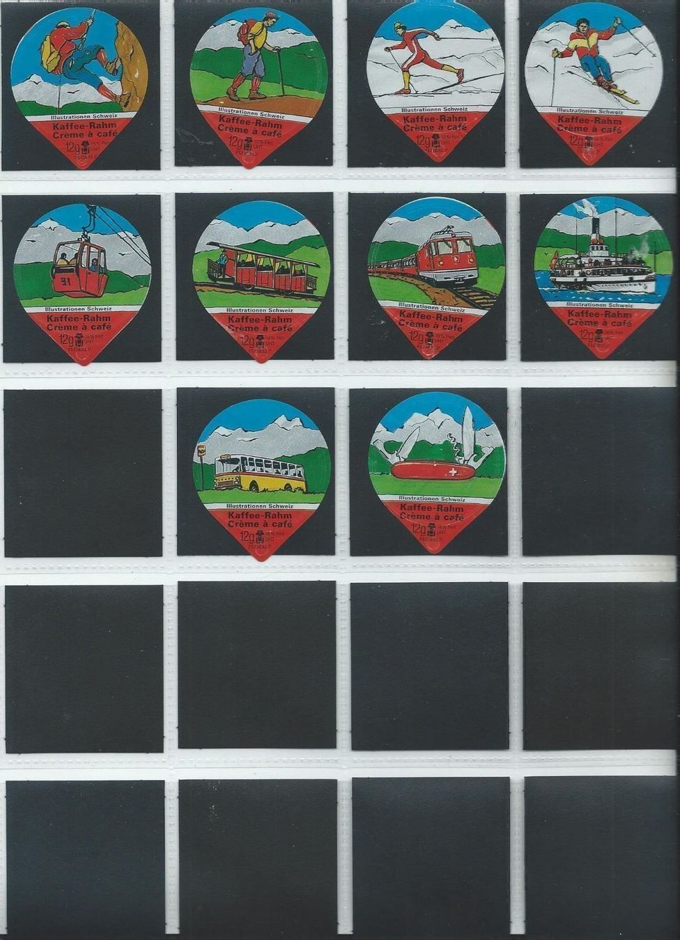 Coperchi dei cremini per caffè: KRD Illustrationen Schweiz 1991  53A – Usato da Hochdorf venduto da Teger02 1
