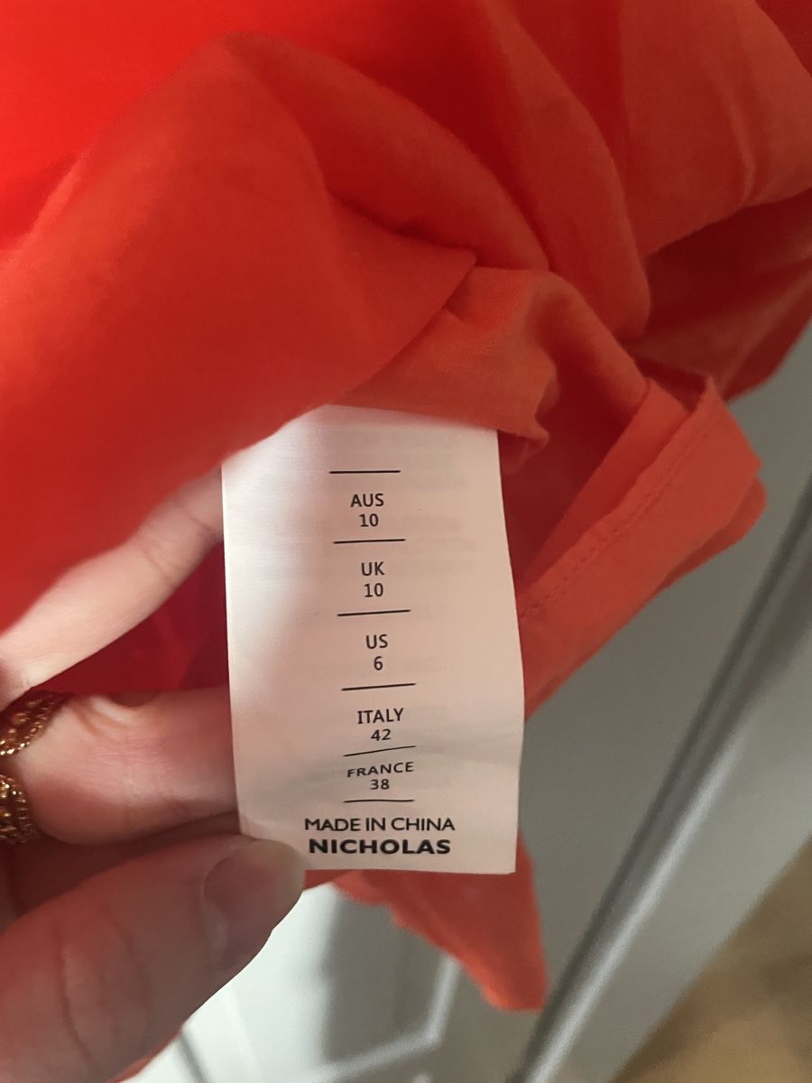 Vestiti: Nicholas oranges Kleid aus Seidenmix – Nuovo (secondo la descrizione) da Zürich venduto da M500ZH 2