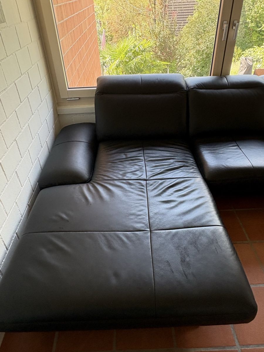 Divani: Ecksofa Leder schwarz gebrauchter Zustand – Usato da Rothenburg venduto da Ginestra 2