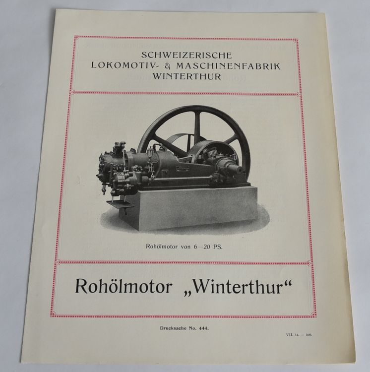 SLM Winterthur Rohölmotor 1914 (Gebraucht) in Eiken für CHF 63 – mit ...