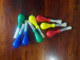 Kleinkinder Pinsel mit Kugelgriff 8er-Set bunt