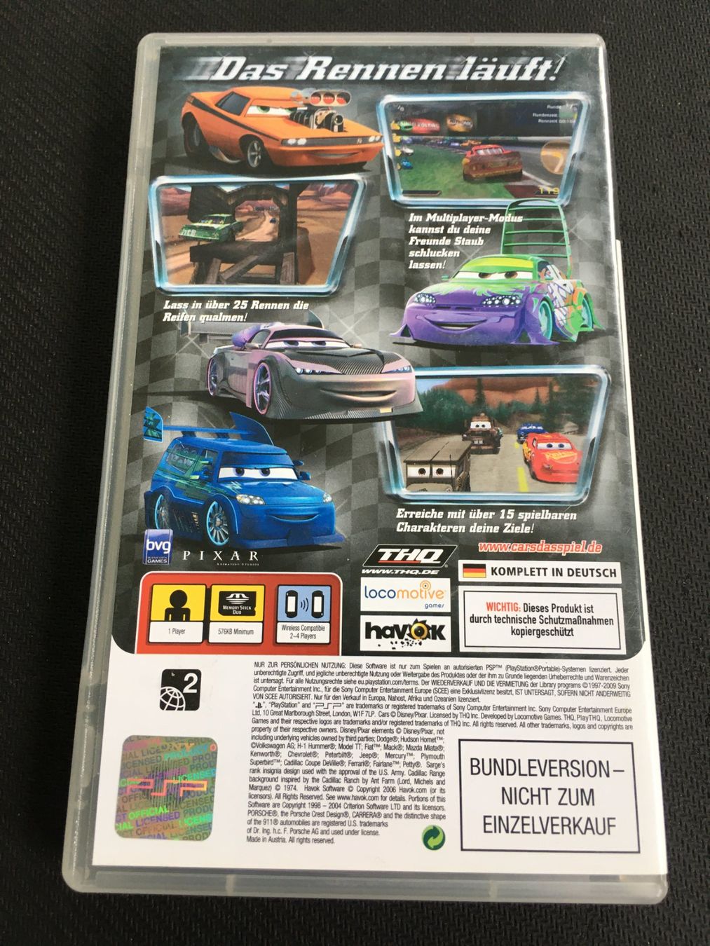 Sony Giochi: Disney Cars - PSP – Usato da St.Gallen venduto da Punktchen01 1