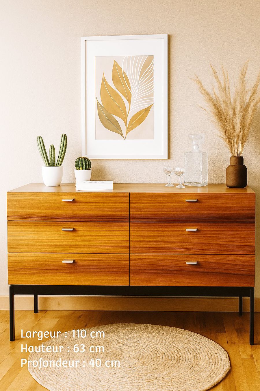 Cassettiere: Enfilade Scandinave, Vintage, Sideboard, Commode, 1960 – Usato da Petit-Lancy venduto da ChezBerti