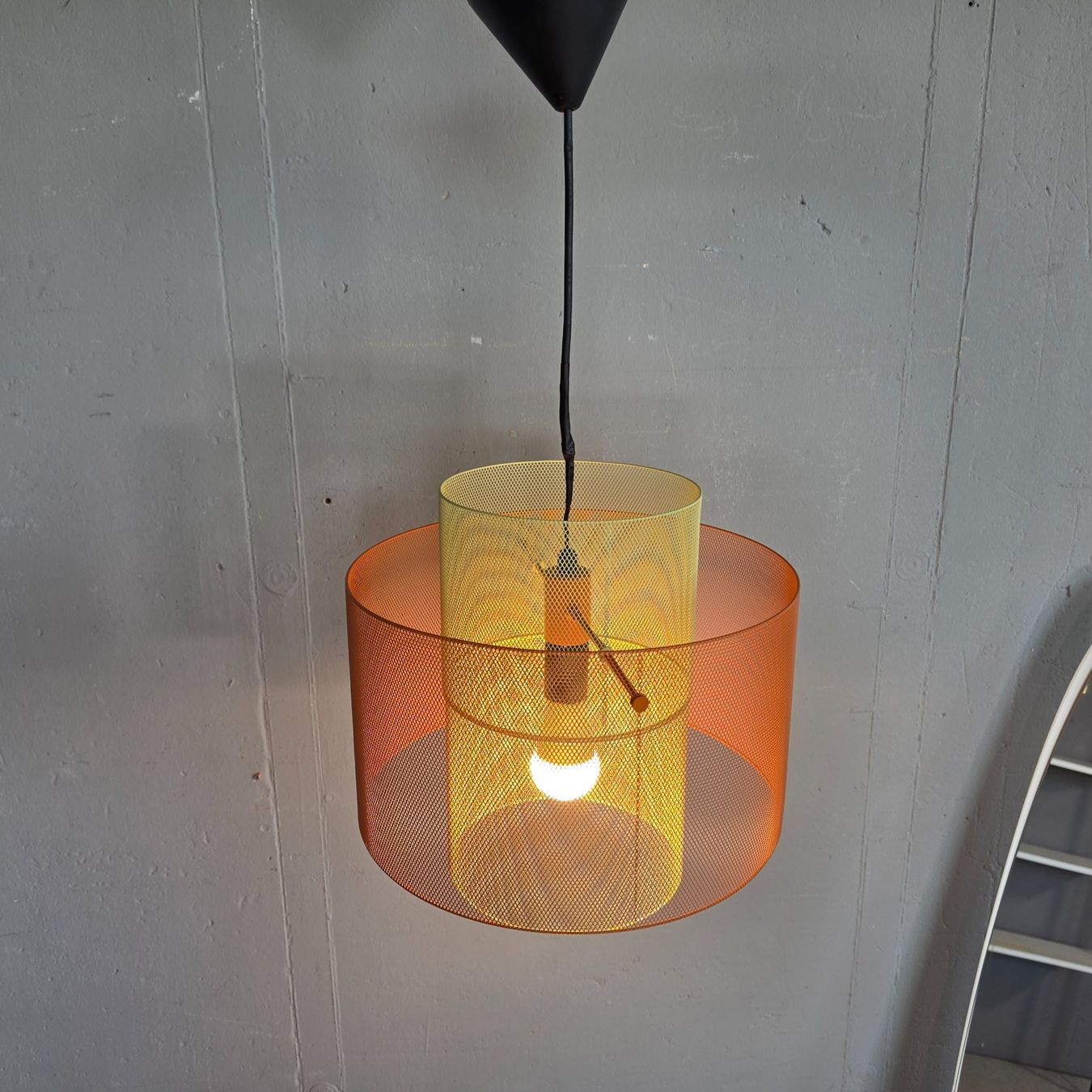 Lampadari & plafoniere: Drahtgitter Designerlampe Hängelampe Deckenleuchte – Usato da Nottwil venduto da Wondewa-Shop 4