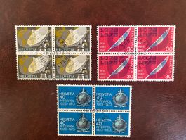1973 Sonderpostmarken 4erblock ET-Stempel