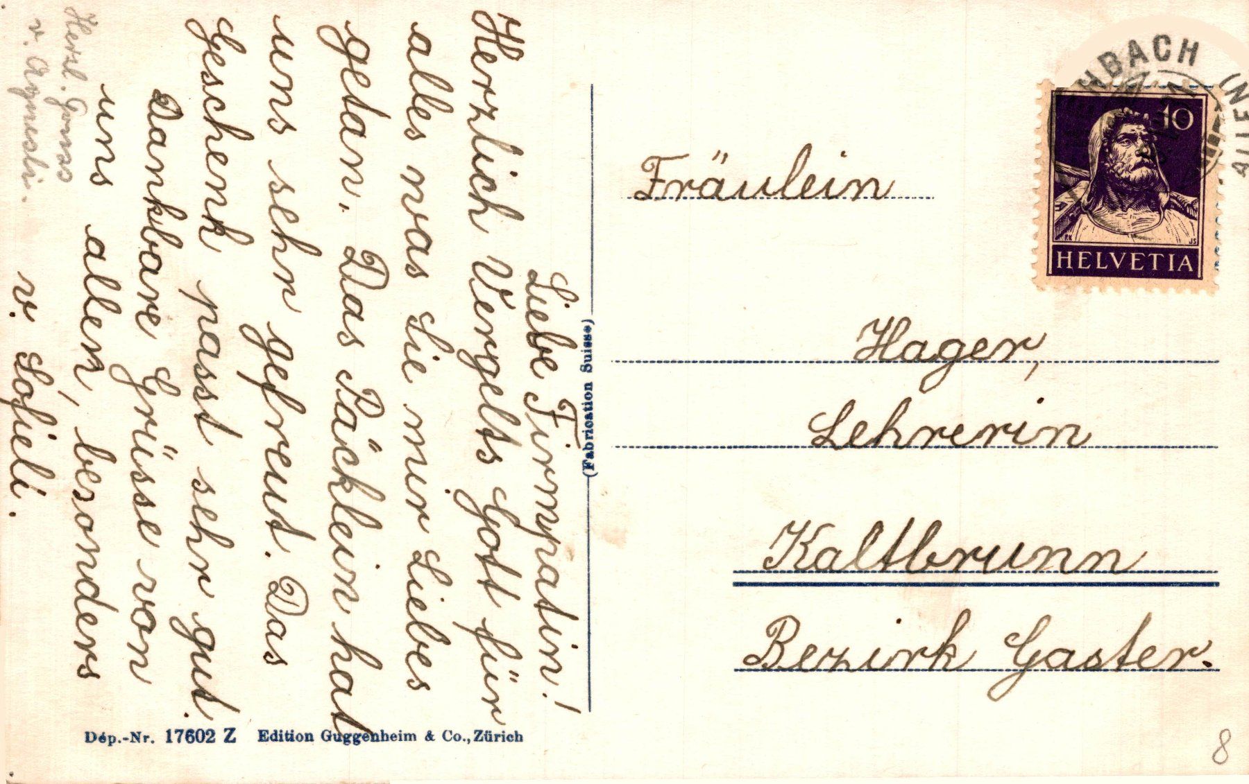 Cartoline postali: Schmerikon – Usato da Bronschhofen venduto da Astore 1