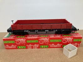 LGB Gartenbahn Spur G 4061 langer Flachwagen S.P. rot