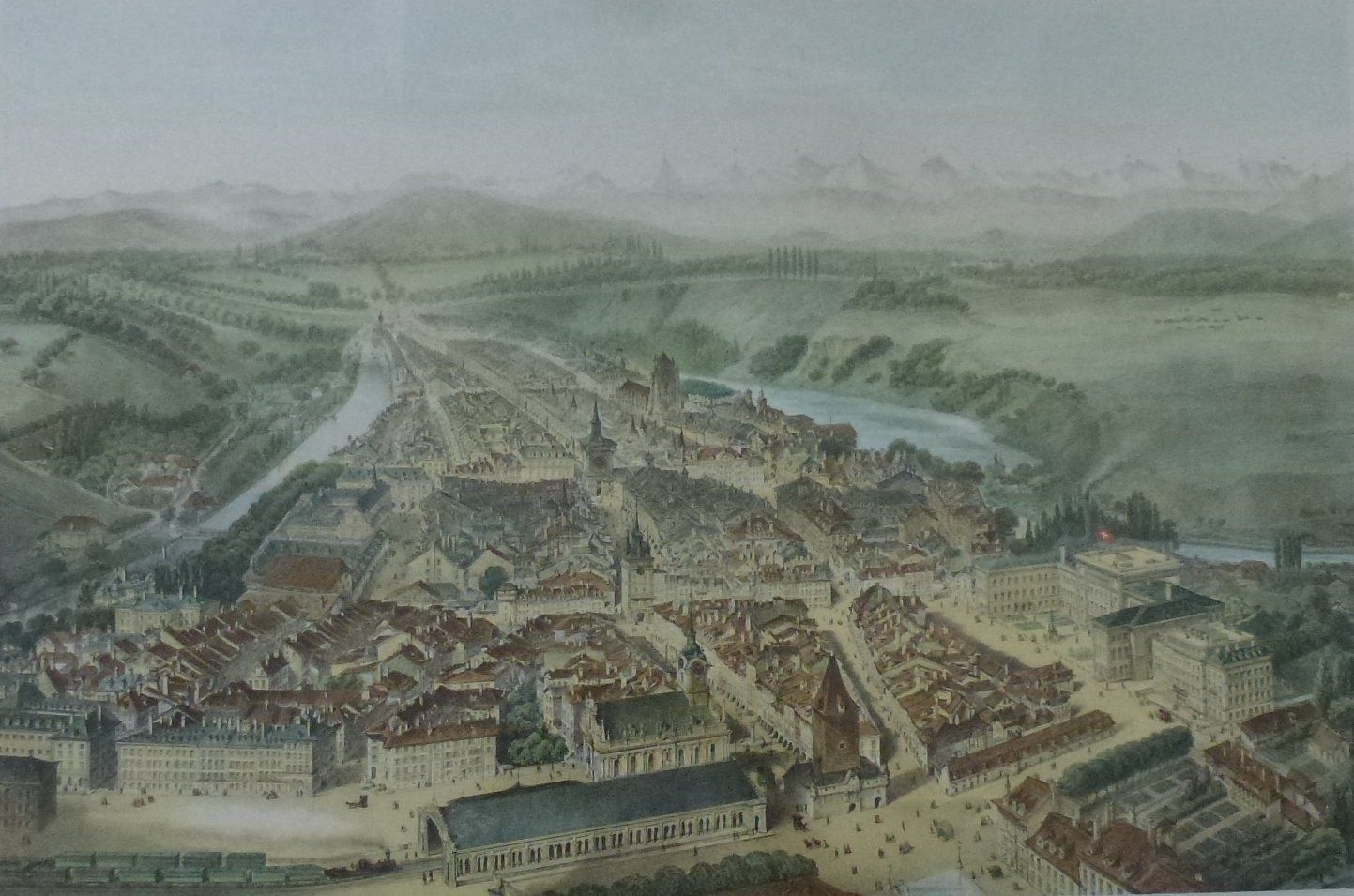 Stiche: Grosser Stich ++ Ansicht Stadt Bern – Gebraucht aus Walkringen von Casablanca777 1