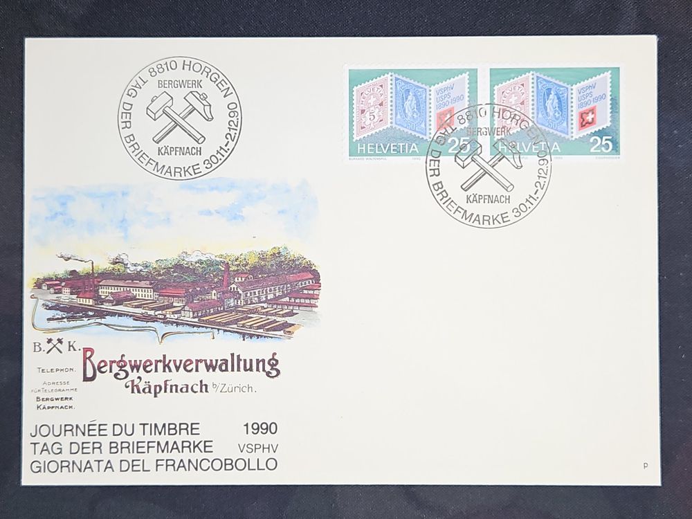 CL23 Enveloppe + Timbre Suisse 1990 (Gebraucht) in Cousset für CHF 1.1 ...