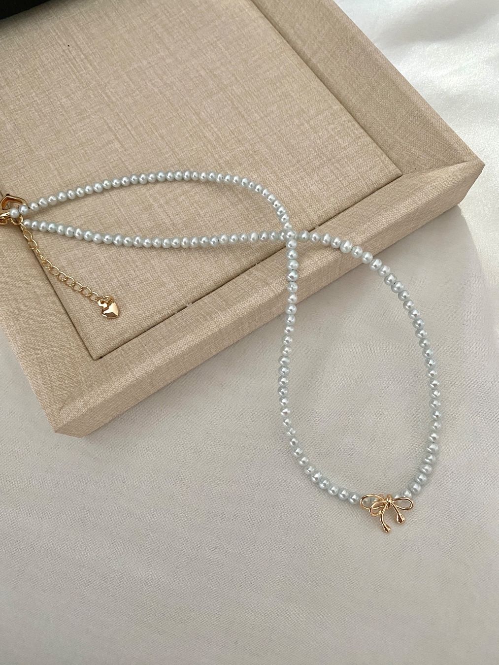 Perle (finte): 3 mm baby Süsswasserperlen Kette/ echte – Nuovo e nell'imballaggio originale da Sarnen venduto da Yingsperlen4 1