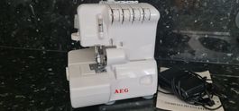 Overlock Nähmaschine AEG 760 mit Anleitung