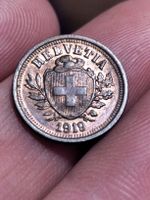 Schweizer 1 Rappen Münze Helvetia Jahrgang 1919 B