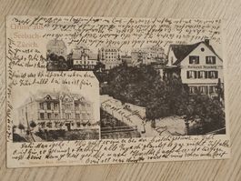 Alte PK / Gruss aus Seebach Zürich - Rest. Felsenberg - 1907