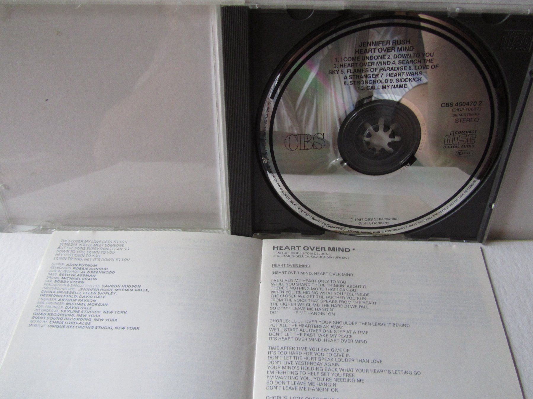 CD: Jennifer Rush, CD, heart over mind – Usato da Weiningen ZH venduto da dietsch57 2