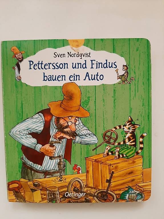 Bücher: Klapp- u Schiebebuch "Pettersson und Findus bauen ein Auto"  – Gebraucht aus Basel von Renato_hirzi