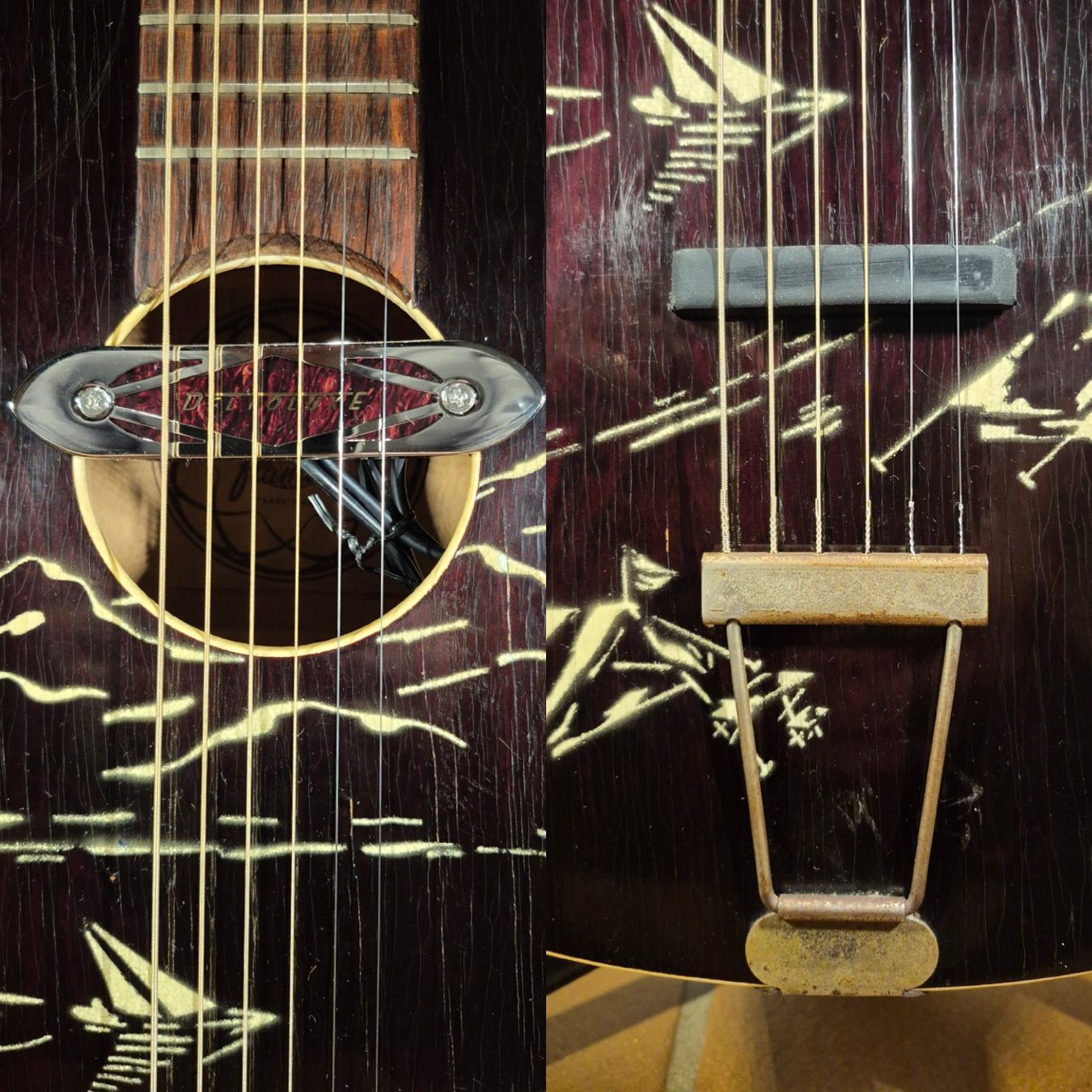 Framus Strumenti musicali: Rubber Bridge Conversion Framus 5/3 Camping 1950er – Usato da Winterthur venduto da NorrSydGuitars 4