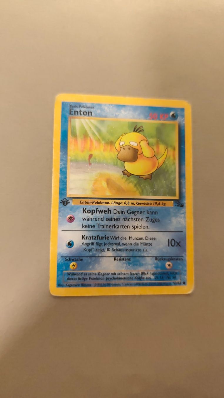 Pokémon Carte collezionabili: Enton 1.st edition/ Psyduck - Fossil – Usato da Kehrsatz venduto da Riyouu 3