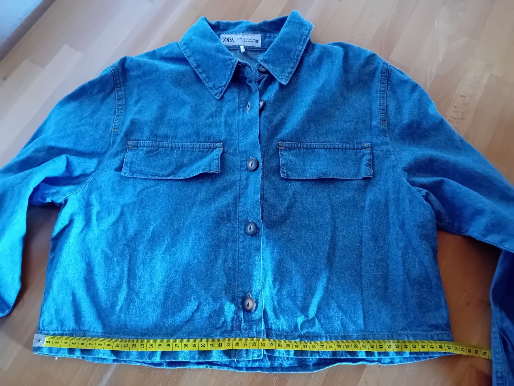 Zara Blusen: Jeansbluse cropped Zara XS blau – Gebraucht aus Wohlen AG von schimmelreiter1234 2