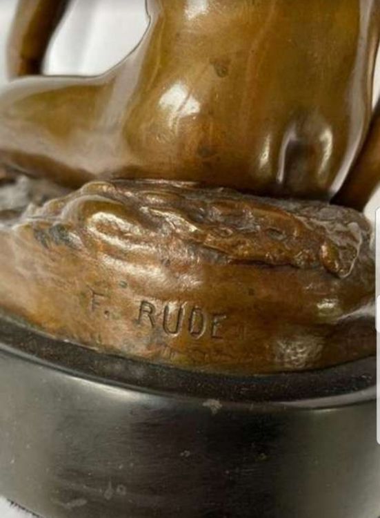 Bronze Skulptur Francois Rude, Schildkrötenfänger, Barbedien (Gebraucht ...