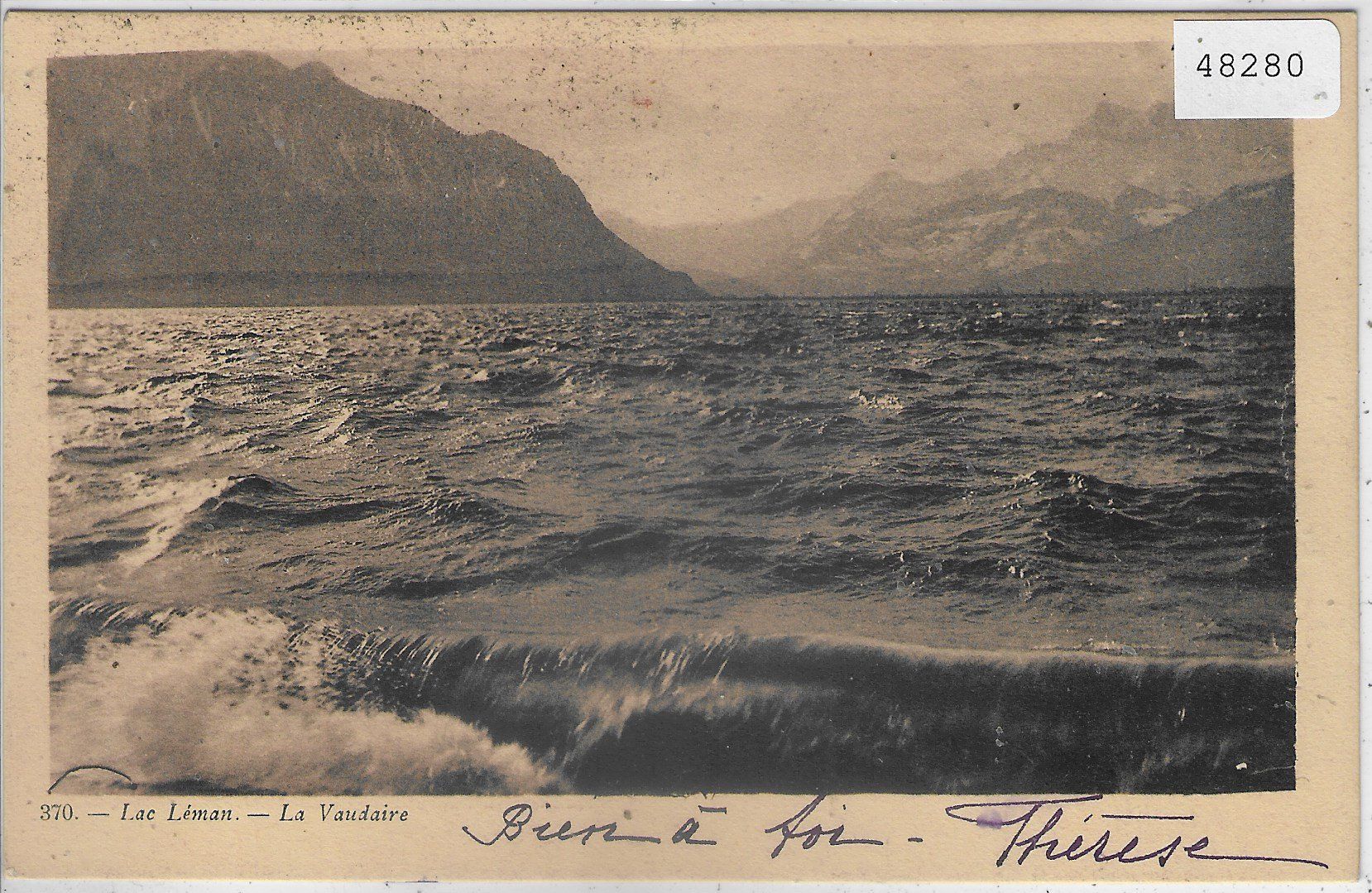 Cartoline postali: Lac Leman - La Vaudaire – Usato da Ettingen venduto da Kartenplanet