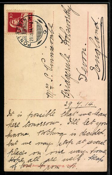 Cartoline postali: Pontresina, Strassenpartie der Ortschaft – Usato da Berlin venduto da bartko-reher 1