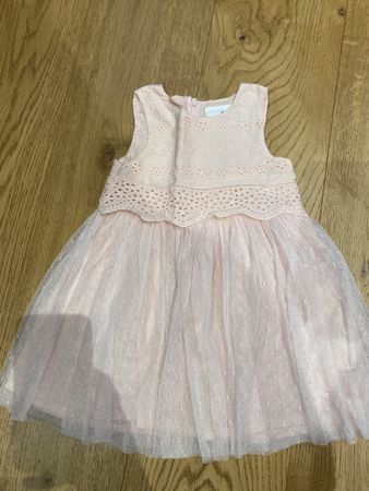 Sommerliches, rosa Kleid, Taufe/ Hochzeit