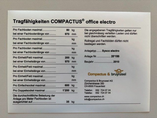 Schränke: "Compactus"-Anlage – Gebraucht aus Binningen von Vivianne8 5