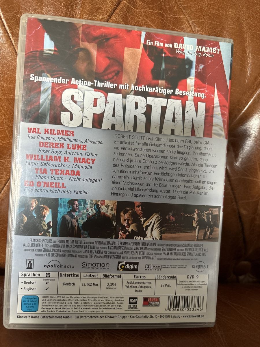 Tutti i DVDs: Spartan – Usato da Zürich venduto da Collector69 1