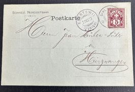 Avis Karte Sihlbrugg 1898