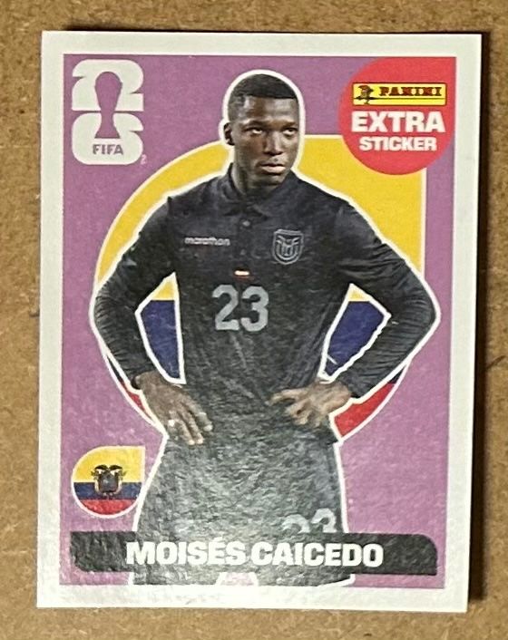 Panini Cartes à collectionner: Lila / Neutral Extra Sticker  Moisés Caicedo  Ecuador – D'occasion à Regensdorf par Maryjagne